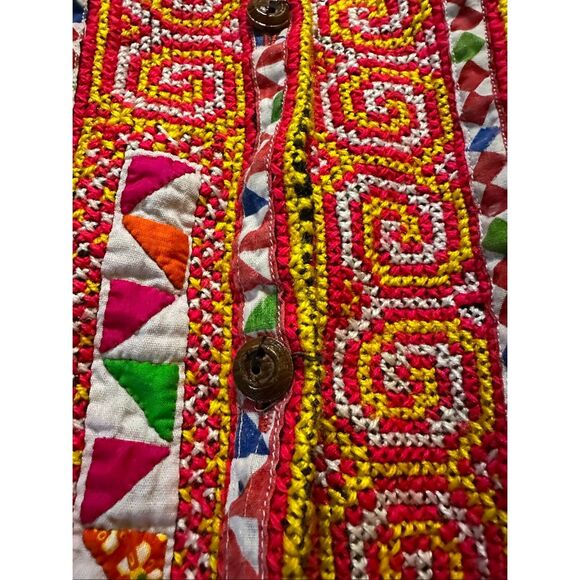 Vintage Indonesian print jacket oversized large - Picture 3 of 8